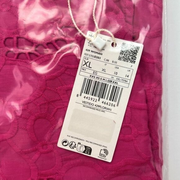 Mango Pink Lace Mini Dress - Picture 5 of 14